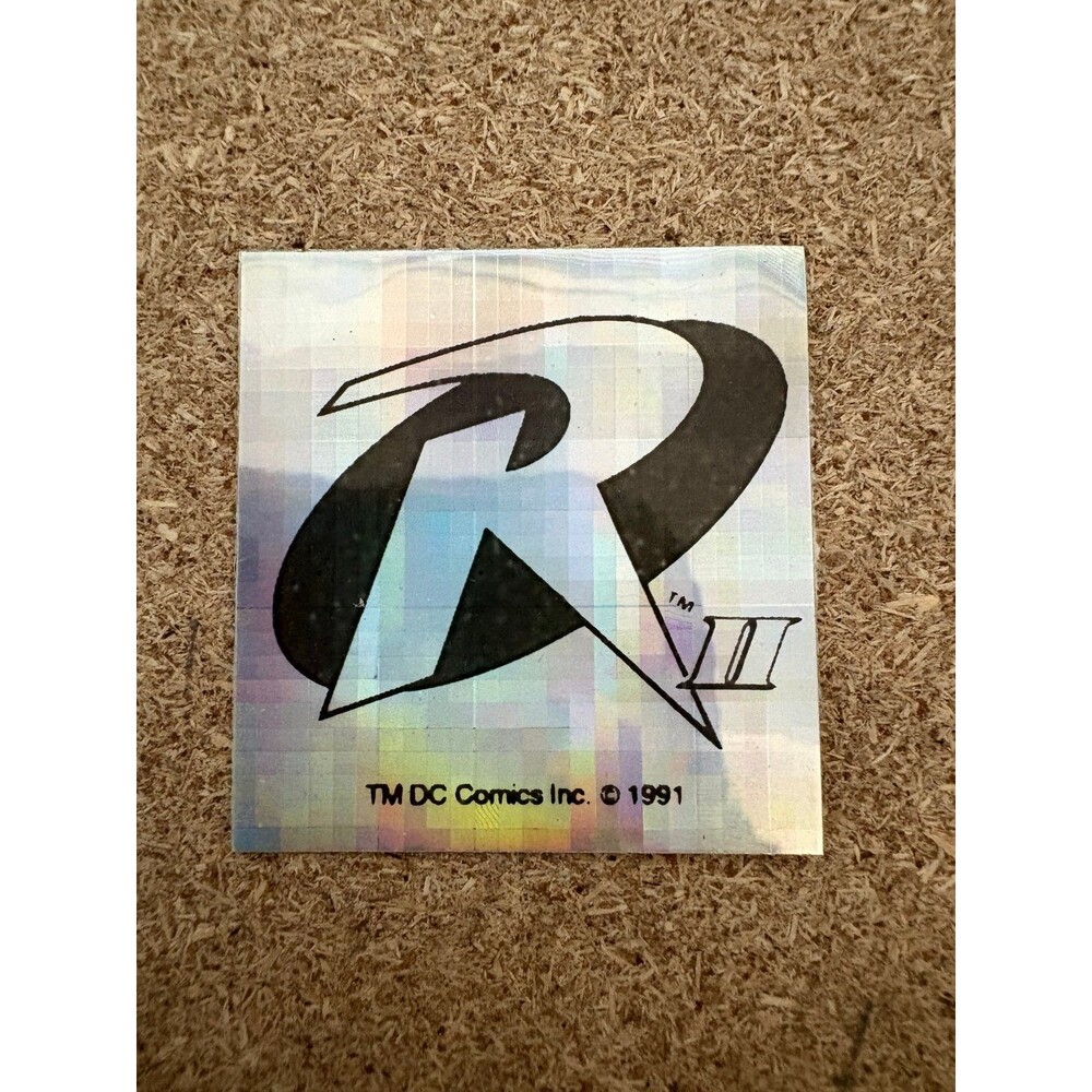 Rare Authentic Vintage Robin 2 1991 Holographic Launch Sticker Like New